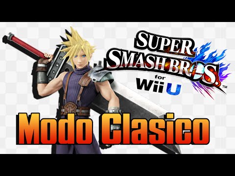 Super Smash Bros for Wii U Modo Clasico con Cloud