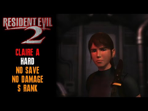 [Resident Evil 2] Claire A, Hard (PC JPN), No Save, No Damage, S Rank