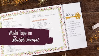 Bullet Journal Ideen mit WASHI TAPE 😍