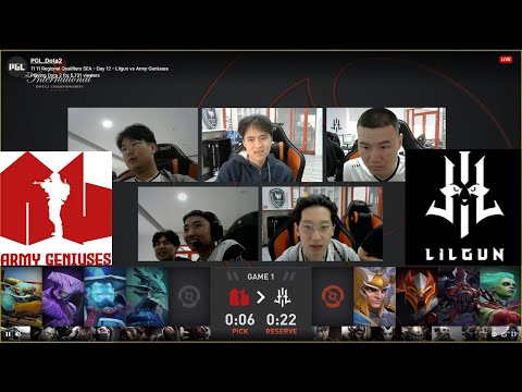 TI 11 Regional Qualifiers SEA - Day 12 - Lilgun vs Army Geniuses