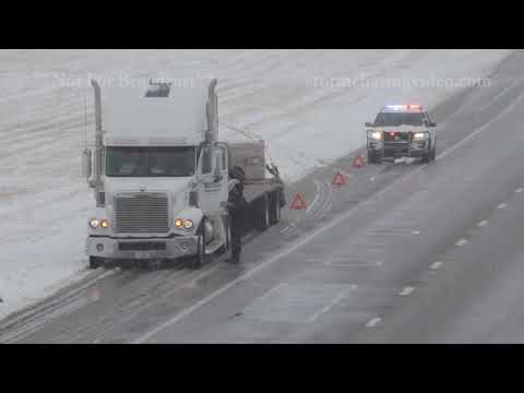02-12-2020 - Wichita, Kansas - Snow Causes Accidents and Slide-Offs