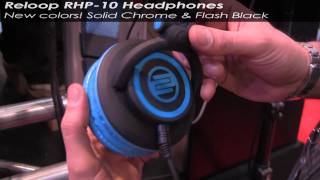 Video thumbnail for Reloop RHP-10 Headphones Solid Chrome & Flash Black | agiprodj.com - NAMM 2011 by agiprodj