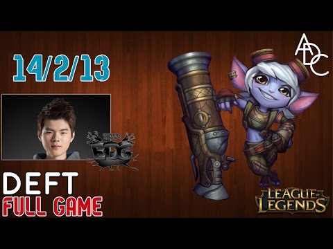 EDG Deft - Tristana AD Carry Full Game - League of Legends #5