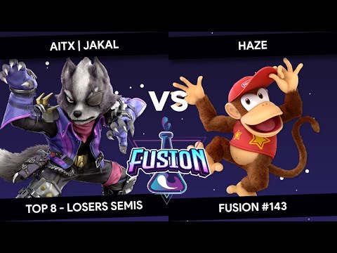 Fusion #143 - Jakal (Wolf) vs Haze (Diddy Kong) - Top 8 - Losers Semis