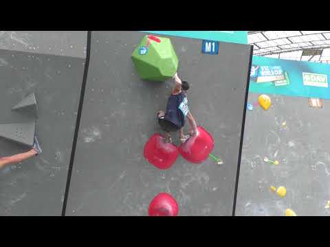 Jongwon Chon Boulder 1 IFSC Climbing World Cup Munich 2017 - Bouldering - Semi-Finals -
