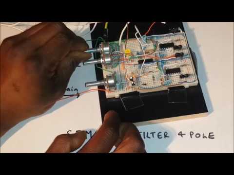 DIY analogue synth project The SEM VCF 4 Pole prototype TEST DEMO 05 audio breakz