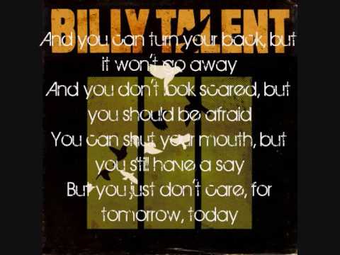 Billy Talent - Turn your Back with Lyrics