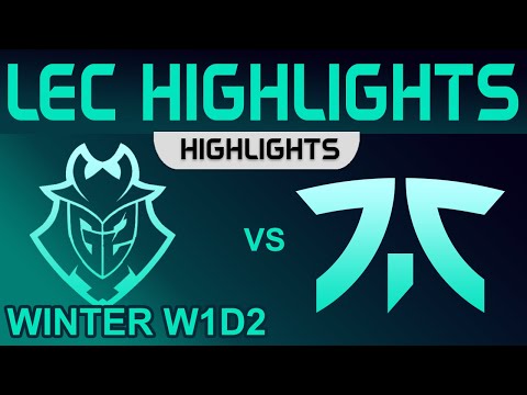 G2 vs FNC Highlights LEC Winter Season 2023 W1D2 G2 Esports vs Fnatic by Onivia