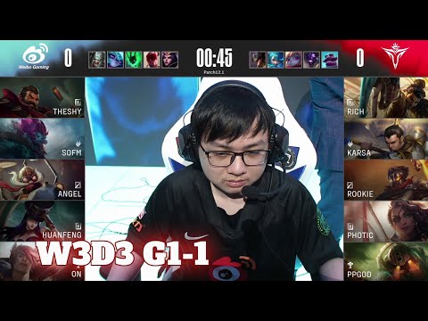 WBG vs V5 - Game 1 | Week 3 Day 3 LPL Spring 2022 | Weibo Gaming vs Victory Five G1