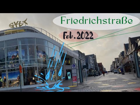 Westerland/Sylt/2022 fevereiro 🇩🇪 (caminhando na Friedrichstraße)