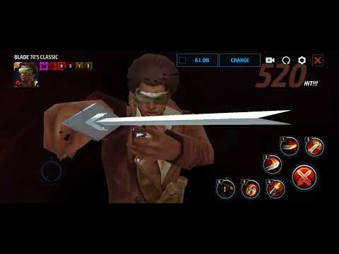 Blade in 70s Classic suit skills preview | Marvel Future Fight