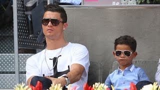 Cristiano Ronaldo's Son Meets Messi, Interrupts Interview Dressed as Superman