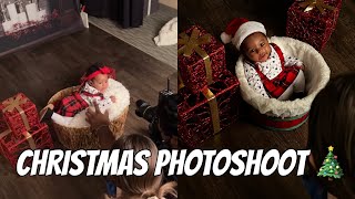 Baby’s First Christmas Photoshoot🌟🎄(She hates the camera😭)