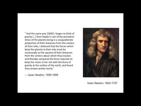 ASTR 503 - Class 8 - Video 1 - Newton's Universal Gravitation