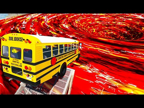 Beamng Drive - Car Falls Into Random Color Vortex | BeamNG-Destruction