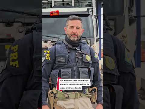 PRF apreende uma tonelada de maconha e arma com seletor de rajada em Passo Fundo