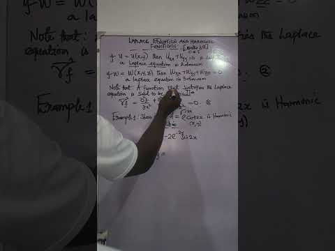 LAPLACE EQUATION/HARMONIC EQUATION. MATHS 201 