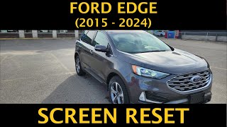 Ford Edge - LEARN HOW TO RESET BLACK, FROZEN OR UNRESPONSIVE SCREEN (2015 - 2024)
