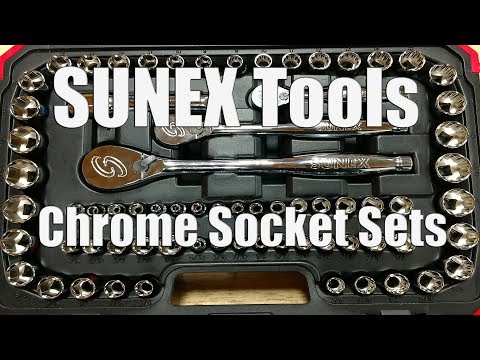 Sunex Tools 89 Piece 1/4”, 3/8“ and 1/2” Drive Chrome Socket Set Review - 1889