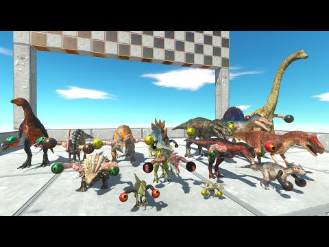 BOXING DINOSAURS SPEED RACE CHALLENGE - GET A BEST RUNNER | Animal Revolt Battle Simulator