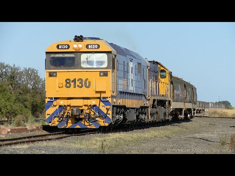 7735V Grain Train Departs After Refueling (20/1/2021) - PoathTV Australian Trains & Railways