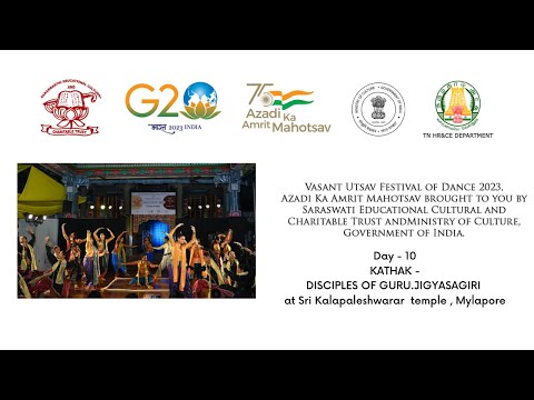 Vasant Utsav 2023 | SECCT | A Kathak Nritya Natika DAY 10 2