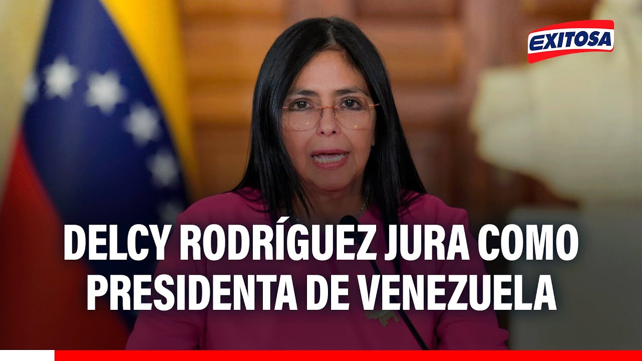 🔴🔵 Delcy Rodríguez jura como presidenta encargada de Venezuela en reemplazo de Nicolás Maduro