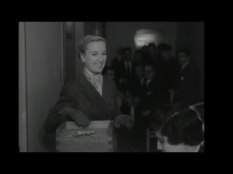 Voto femenino: Mirtha Legrand y Tita Merello ejercen por primera vez el voto