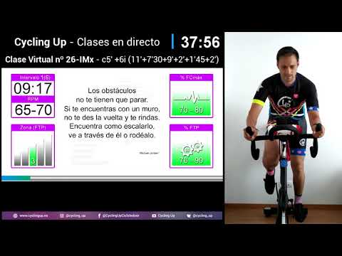 Clase Virtual Nº26 Directo Cycling Up - Interválico Mixto Ciclo Indoor by David Aguado