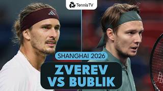 Alexander Zverev vs Alexander Bublik DRAMATIC Clash 🍿 | Shanghai 2026 Highlights