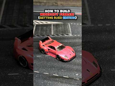 HOW TO BUILD WIDEBODY FERRARI #hotwheels #ferrari