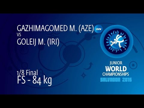 1/8 FS - 84 kg: M. GOLEIJ (IRI) df. M. GAZHIMAGOMED (AZE) by TF, 11-1