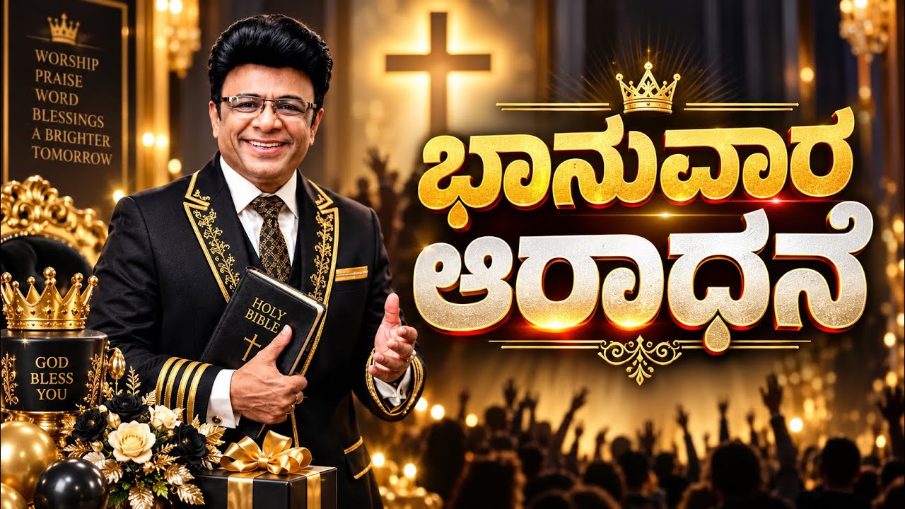 Live: ಭಾನುವಾರ ಆರಾಧನೆ | Kannada Sermon | Grace Ministry Bangalore 2026