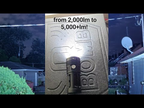 Modding Sky Ray King 15x XML T6 Flashlight - SkyRayKing Upgrade full process