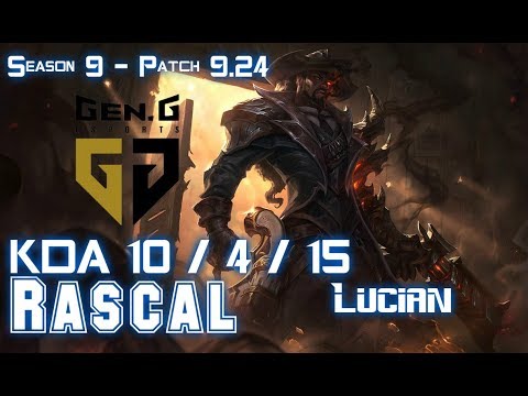 Gen Rascal LUCIAN vs CASSIOPEIA Mid - Patch 9.24 KR Ranked