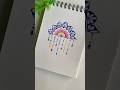 Easy Colorful Half Mandala Art Tutorial Mandaladrawing Artshorts Tutorial Trendingshorts