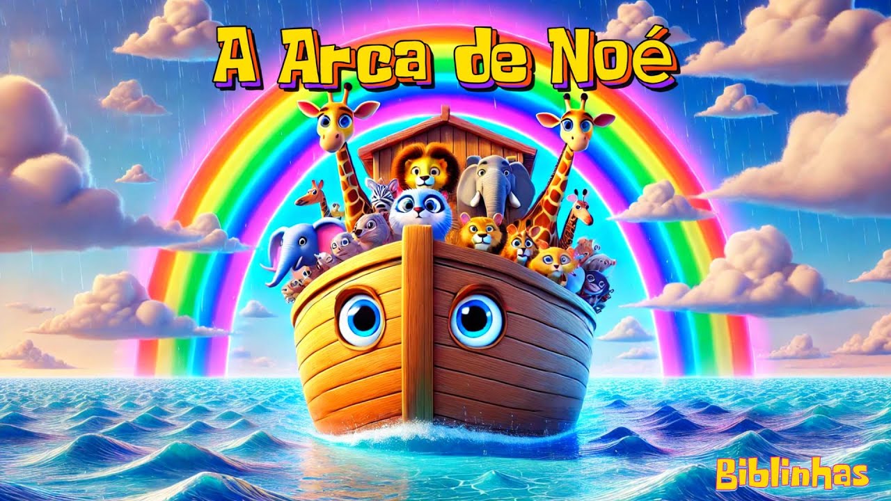 🌈 Noé e a Turma do Dilúvio 🚢 Uma Super Festa Flutuante com Música Infantil! 🎶 | Biblinhas