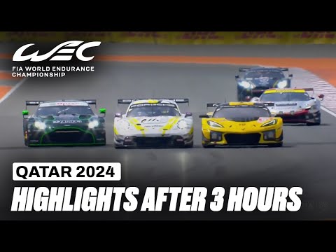 WEC 2024 WEC 第1戦 カタール1812km 決勝レースハイライト動画(3時間経過)