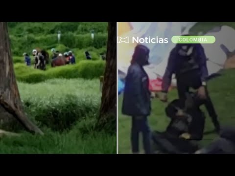 Así son los entrenamientos de la primera línea en Bogotá