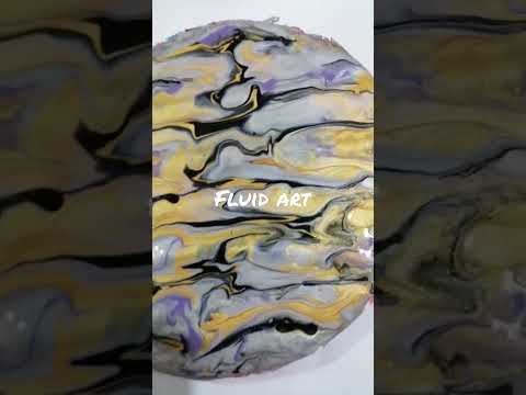 Fluid art, just an experiment. l love combination of chosen colours. lt makes beautiful harmony.