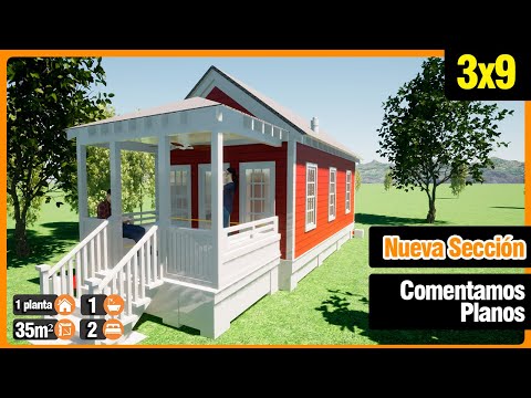 American House Design 3x9 Meters | 35m2 Coastal Tiny House