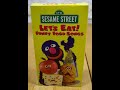 Opening To Sesame Street Let S Eat Funny Food Songs 1999 VHS Damaged Tape