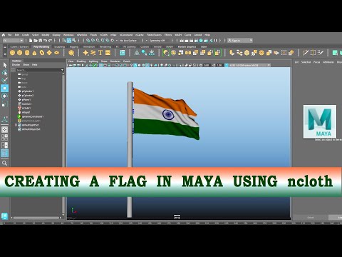 nCloth Maya tutorial How to model Tablecloth using nCloth in Maya Maya 2022
