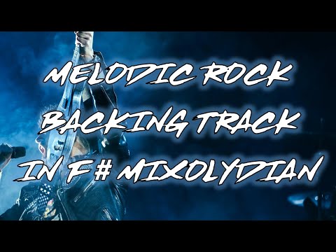 Melodic Rock Jam Track in F# Mixolydian