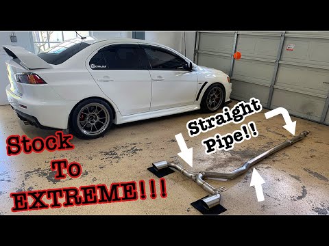 Evo X ETS V3 Extreme Exhaust Install & Test Pipe