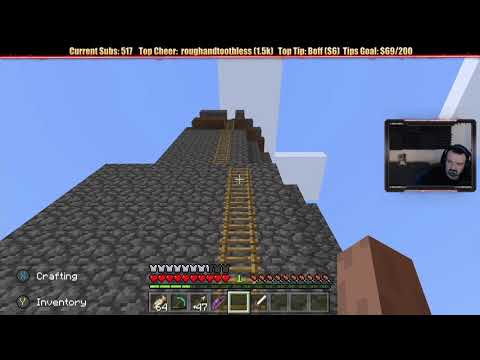 Minecraft "Chill Stream" Feb. 1, 2019 pt2 - Recovering From Failure; Building the Staircase