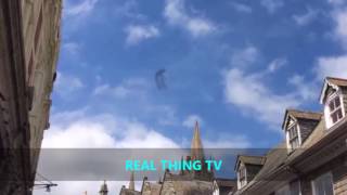 Bizarre object spotted floating in sky above Cornwall