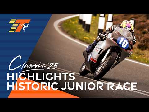 HIGHLIGHTS: Historic Junior Classic TT Race | 2025 Classic TT Races