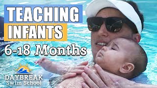 Teaching an Infant to Swim (Swim Lessons for Young Babies 6-18 Months)