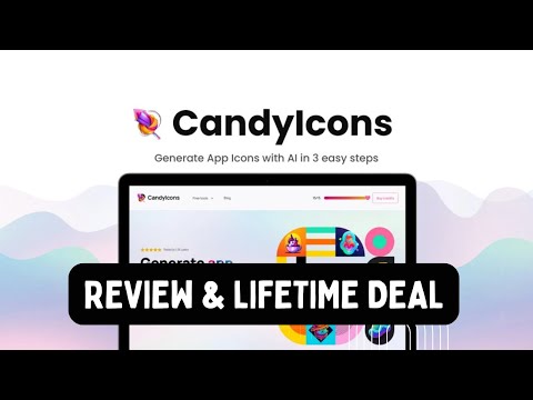 CandyIcons Review & Lifetime Deal | Create App Icons with AI in 3 Easy Steps!